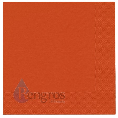 OrangeFrokostserviet2lags14fold33x33cm2400stk-30