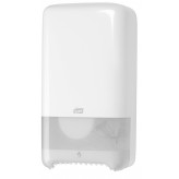 Tork Dispenser til Mid-Size Twin Toiletpapir, Hvid.